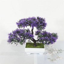 분재 나무 인공 조화 식물 소나무 작은 냄비 꽃 화분 장식 홈 호텔 정원, G