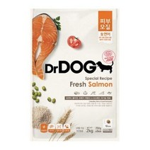 닥터독 3개월 이상 연어 피부모질 닥터독 사료, 생선, 2kg, 1개
