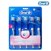 땡큐온 오랄비 벨벳 초미세모 잇몸케어 5개입 세정칫솔, 1개, 1개