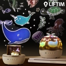 빙글빔 우주 LED 무드등 무선 달 수면등 수유등 취침등, 우주 리모콘형