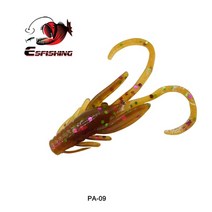 KESFISHING 낚시 미끼 새우 돼지 퍼치 루어 수플 주입 향과 소금 부드러운 미끼 얼음 물고기 40mm 45mm, 15.PA09