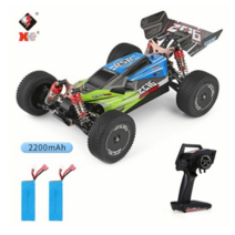 GoolRC Wltoys XKS RC 오프로드 레이싱 카, 초록 자동차 + 2200mAh 배터리2개