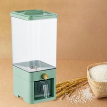 진공 쌀통 보관 추천 저장고 용기 밀폐 용기 잡곡 냉장고 추천 쌀 저장 가정용 시리얼 디스펜서 버킷 곡물 디스펜서, 초록