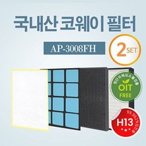 국내산 코웨이 H13등급 고성능 필터 AP-3008FH 2, 없음