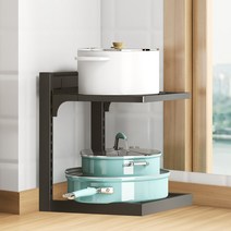 골든리빙 후라이팬 정리대 냄비 거치대 높이 조절 하부장 정리