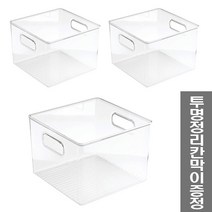 체인컴퍼니 투명 수납 정리함 중형, 3개