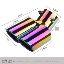 Silenciador Carro Accessori 튜닝 탈출 Coche 액세서리 자동, 모델 S