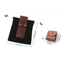 1pc 야외 수렵 가방 과일 따기 파우치 휴대용 접을 수있는 베리 파우치 보관 가죽 부시 크래프트 캔버스 하이킹 캠핑, 푸 블랙