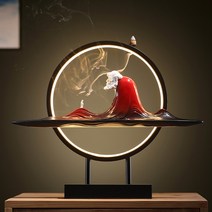 인센스 챔버 스틱 홀더 향로 향초 홈 실내 맞춤형 거실 현관 세라믹 장식품, 3. 问禅红色佛珠倒流香60个