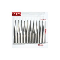 엔드밀 앤드밀 6mm x R1.0 60LCNC 카바이드 우드 엔드 밀 목공 인서트 라우터 비트 테이퍼 볼 노즈 밀링 커터 깊은 릴리프 pvc 154359, 10 PCS