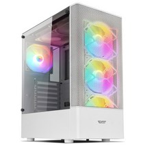 엠지컴퓨터/ DARKFLASH DK200 RGB 강화유리 (화이트)