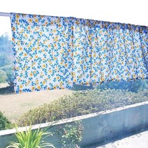 자체제작(맞춤제작) 블루왈츠 바란스커튼 주방가리개 140X30