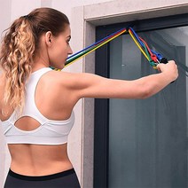 강도조절 멀티 튜빙밴드 어깨 가슴 등 고무 운동 기구
