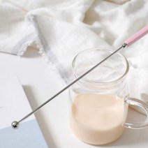 cocooning KARA Series 국산 커피 칵테일 고급 머들러 스틱, Silver핑크