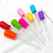 스포이드8종 엄마표 미술 물감놀이 집콕놀이 유아 과학실험, 스포이드8개+세척솔1개