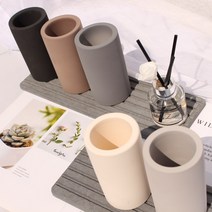 로미즈 규조토 칫솔꽂이 치약 통 거치대 면도기 걸이 치솔꽂이, 칫솔통 A타입_ 블랙