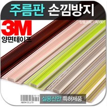 아이손 손낌방지 주름판1m 여닫이문 손끼임방지 손가락보호대 문틈커버 화장실 안전문설치, 옐로우