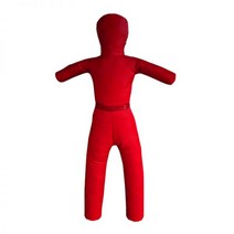 인간샌드백 사람모형샌드백 주짓수더미 어린이 레슬링 훈련 더미 브라질 주짓수 싸움 소방 권투 꼭두각시 가죽 남자, 진한 빨간색 130cm 20KG