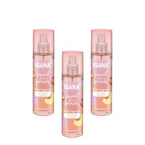 이사나 복숭아향 바디 향수 200ml ISANA Body Fragrance Sweet as a Peach, 3팩
