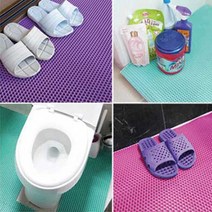 늘품 욕실바닥 미끄럼방지 꿀벌매트, 파랑-대(180*120), 1장