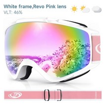스키 스노우 보드 고글 a a 안개 방지 보 디자인 헬멧 환 청 위한, 미국, White box REVO pink