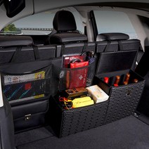 싼타페DM SUV 가죽 트렁크정리함 자동차 수납함