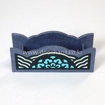 한지 찻받침 DIY 한지공예 만들기세트 두리한지공방, 단청찻받침꽂이(1-2)_파랑