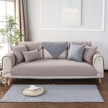 [러빙랩] 아이리스 순면 쇼파패드 4인용 소파 90x240cm