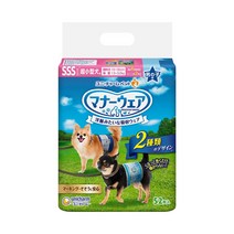 유니참 강아지 기저귀 배변훈련 매너웨어 남 SSS 52P, 단품, 52개