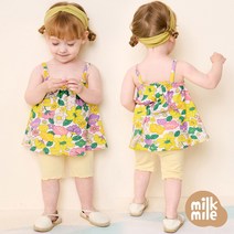 [밀크마일] 플라워가든민소매상하복