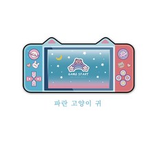 게이밍마우스패드 캐릭터 게임기 일러스트 커스텀장패드, A.게임기블루캣츠 + A.800x400mm