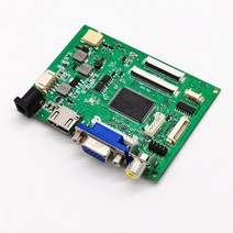 패널 용 HDMI + VGA + 2AV + 오디오 40pin 50pin LCD 드라이버 컨트롤러 보드 키트 AT065TN14/AT070TN90/AT, 한개옵션0