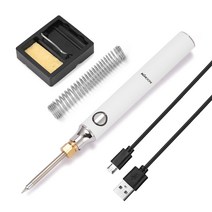 KKmoon USB 충전 납땜 인두기 버닝 전기 인두기 3단계 온도 조절 가능