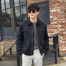 비시크 테딘 코튼 지퍼 자켓