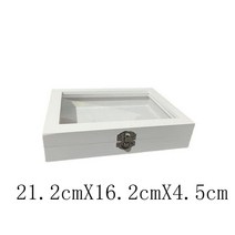 나무 상자 도어형 칼라 원목 박스 수납 책장 공간, 화이트투명수납함아크릴유리