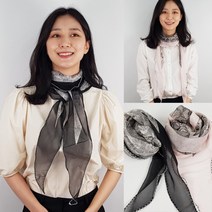 다이안 레이스 스카프 여성 가을 봄 머플러 목도리