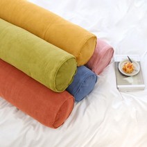 라곰 코듀로이 원형 롱쿠션 커버 110x20 5color, 블루