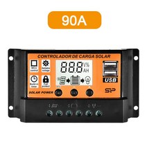 미니 가정용 태양광 컨트롤러 모듈 MPPT/PWM Solar Charge Controller 100A/50A/40A/30A/20A/10A 12V 24V P, 09 90A