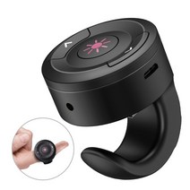 스마트 무선 발표자 손가락 링 포인터 2.4GHz RF 충전식 프리젠 테이션 원격 제어 Powerpoint PPT 리모콘, X48, 01 X48