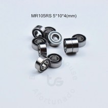 부품미니어처 베어링 MR105RS 10 조각 5*10*4(mm) 크롬 철강 고무 봉인 고속 기계 장비 부품, 한개옵션0