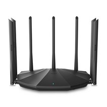와이파이 증폭기 공유기 인터넷 Tenda-AC23 AC2100 라우터 듀얼 기가비트 2.4G 5.0GHz 밴드 2100M 무선 리피터 7 안테나 글로벌 버전, [01] With EU Adapter, [01] Ac23 Global Firmware