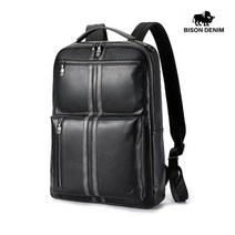 BISON DENIM 바이슨데님 남자 남성 수제가죽 학생 직장인 15인치 노트북 백팩 가방 N20077