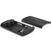 DIY 파워 뱅크 박스 플랫 헤드 배터리 충전기 외부 케이스 듀얼 USB 출력 포트 플라스틱 쉘 박스 파워 뱅크 케이스, 검은색