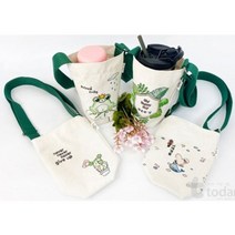 기타 바보사랑[빨간오리] 보온보냉 텀블러 물병 주머니 크로스백 에코백 만들기, 선택:크로스백-행복한날