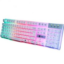 RYRA-무선와이어 기계식 키보드 104 키 캐릭터 RGB 야광 여행용 PC 데스크탑 전자제품 스포츠 게임, 한개옵션2, 01