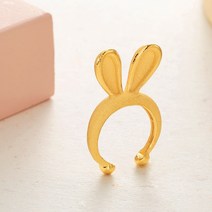 [한국표준금거래소 일산서구점] 순금 99.9% 아기 토끼 머리띠 돌반지 3.75g