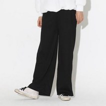 바보사랑 여자 밴딩 와이드핏 통바지 하체비만 편한 팬츠.옷자락(무료배송)