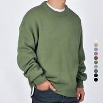 가이스토리 남자 라운드 남성 오버핏 봄 가을 겨울 스웨터 에이트오버핏니트