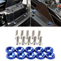 유니버설 10pcs 자동차 범퍼 엔진 오목 나사 인피니티 EX FX JX QX X25 EX35 FX G25 G35 G37 ESQ QX50 QX60 QX70 QX80 Q50, [1] 빨간