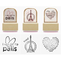 팬시 스탬프 우드 3종 다이어리 꾸미기용 도장, 본상품선택, 본상품선택